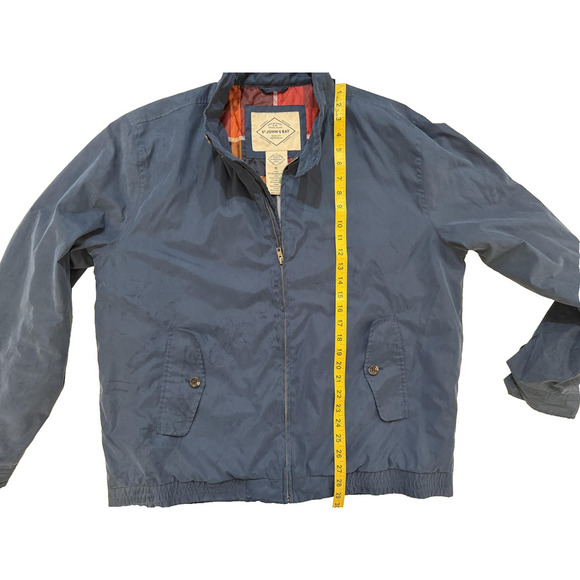 St Johns Bay Jacket Mens XL Blue Water Repellent Lightweight Lined Classic Coat - Picture 7 of 10